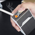 Étui à Cigarettes avec Briquet Electrique USB Rechargeable
